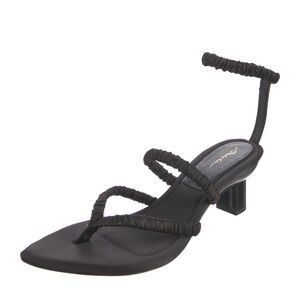 3.1 Phillip Lim Black Ruched Sandals